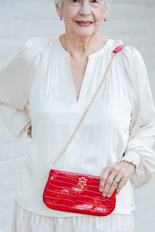 Caroline Hill - Livi Crossbody (Red Patent EC)