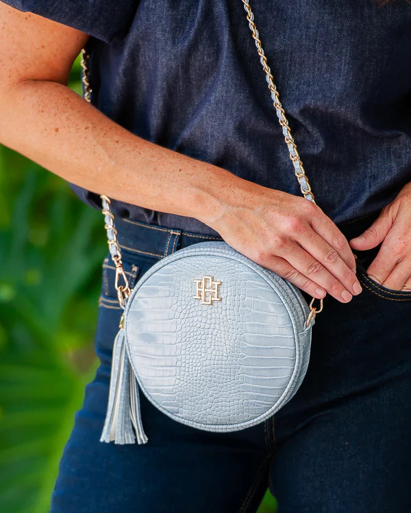 Caroline Hill - Cece Circular Crossbody (Baby Blue EC)