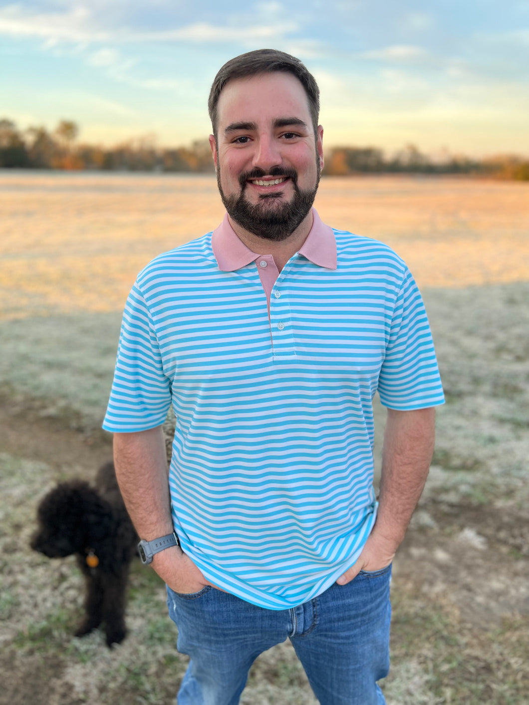 New Folly Pique Polo - Sky Blue