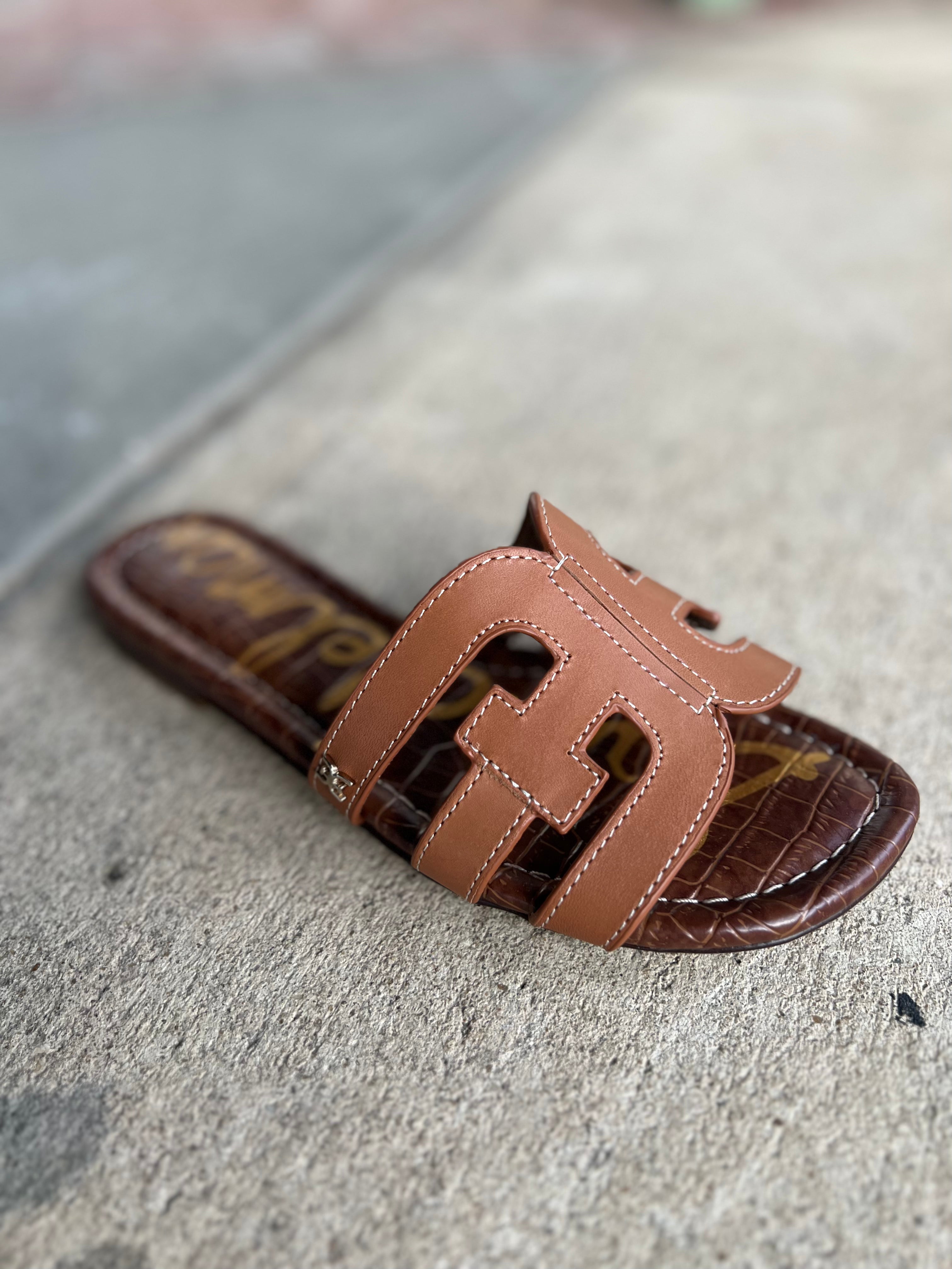 Bay Slide Sandal in Saddle Leather - Sam Edelman *Final Sale*
