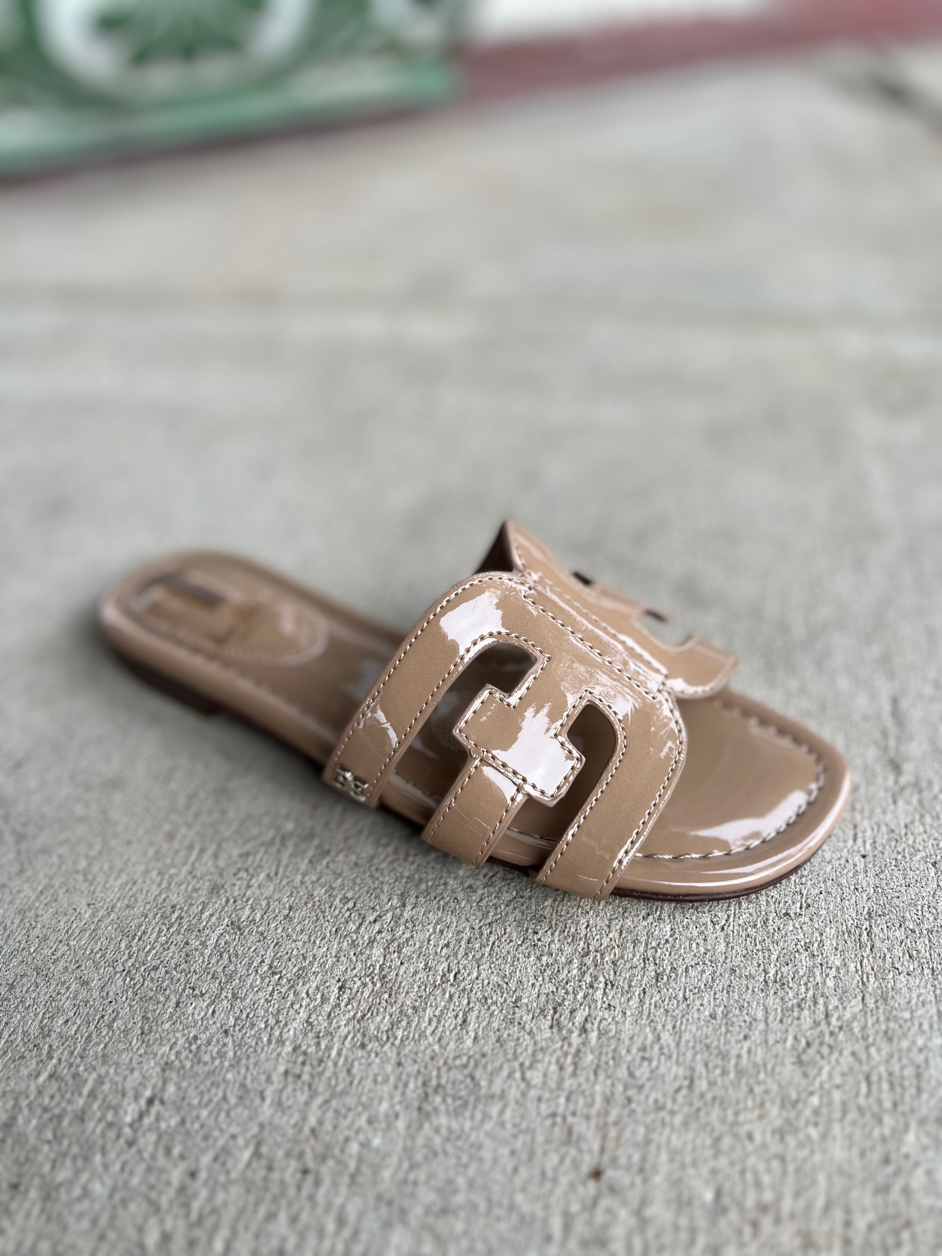 Bay Slide Sandal in Patent Almond - Sam Edelman *Final Sale*
