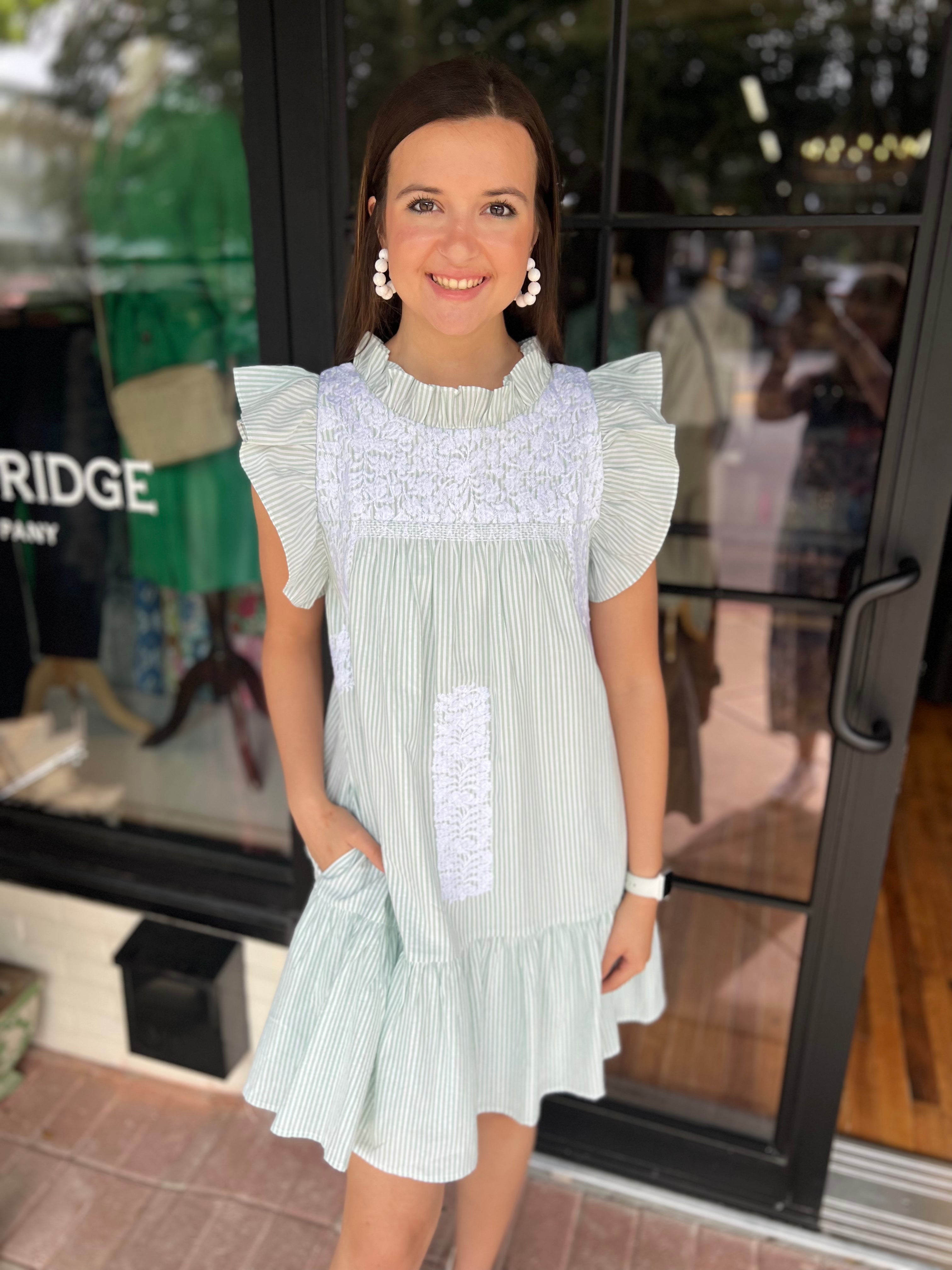 The Paxton Ruffle Neck Dress *Final Sale*