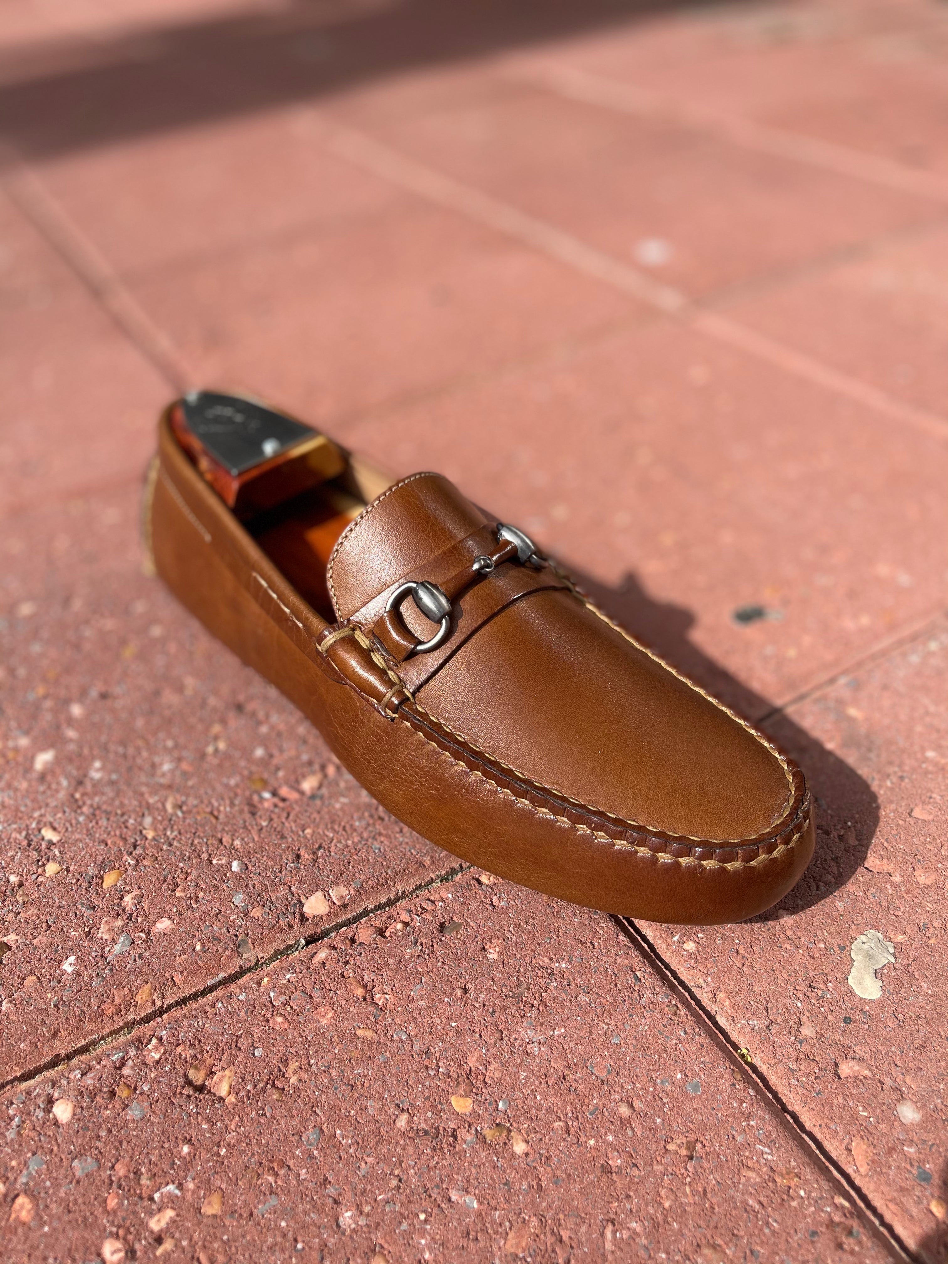 The Monte Carlo Horse Bit Loafer- Oiled Saddle Leather